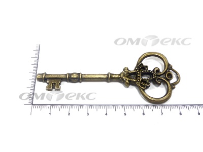 Декоративный элемент для творчества из металла "Ключ"8,5 см  - купить в Магадане. Цена: 26.66 руб.