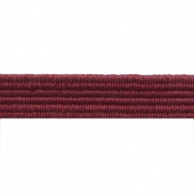 Резиновые нити с текстильным покрытием, шир. 6 мм ( упак.30 м/уп), цв.- 88-бордо - купить в Магадане. Цена: 155.22 руб.
