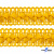 Тесьма декоративная "Самоса" 068, шир. 20 мм/уп. 33+/-1 м, цвет жёлтый - купить в Магадане. Цена: 301.35 руб.