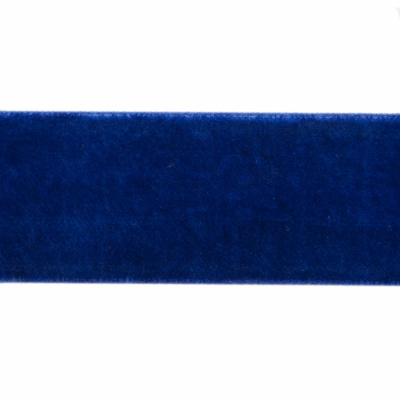 Лента бархатная нейлон, шир.25 мм, (упак. 45,7м), цв.74-василек - купить в Магадане. Цена: 981.09 руб.