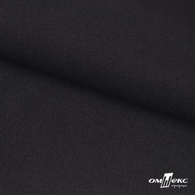 Трикотажное полотно "Монне" 100% полиэстр, 152см, 350 г/м2, чёрный, м - купить в Магадане. Цена 385 руб.
