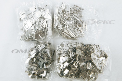 Крючки брючные 4 шипа "Стром" 144 шт. никель - купить в Магадане. Цена: 383.97 руб.