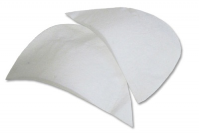 Плечевые накладки И-8 НЦ, составные, цвет белый - купить в Магадане. Цена: 47.27 руб.