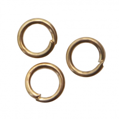 Кольцо  соединительное для бижутерии 4 мм, цв.-золото - купить в Магадане. Цена: 0.41 руб.