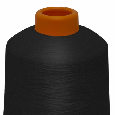 Нитки текстурированные кручёные, намот. 15 000 м, цвет чёрный - купить в Магадане. Цена: 237.24 руб.