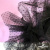 Евро-фатин горох, 100% полиэфир, 15 г/м2, 150 см. 16-167/черный - купить в Магадане. Цена 241.13 руб.