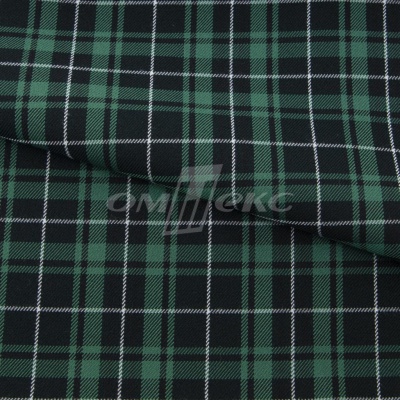 Ткань костюмная Клетка 25577, т.зеленый/зеленый./ч/бел, 230 г/м2, шир.150 см - купить в Магадане. Цена 539.74 руб.