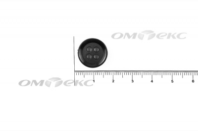 51400/15 мм (4 пр) черные пуговицы - купить в Магадане. Цена: 0.67 руб.