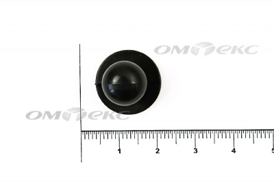 Пуговица поварская "Пукля", 10 мм, цвет чёрный - купить в Магадане. Цена: 2.03 руб.