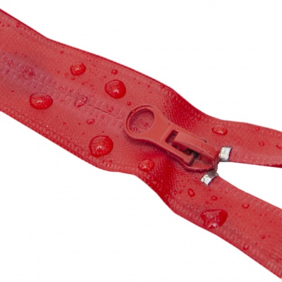 Молния водонепроницаемая PVC Т-7, 90 см, разъемная, цвет (820) красный - купить в Магадане. Цена: 61.18 руб.