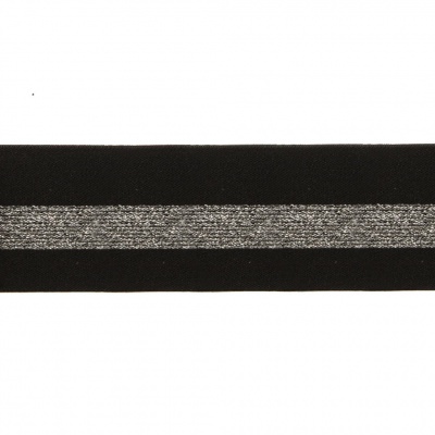 #2/6-Лента эластичная вязаная с рисунком шир.52 мм (45,7+/-0,5 м/бобина) - купить в Магадане. Цена: 69.33 руб.