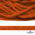 Шнур плетеный d-6 мм, 70% хлопок 30% полиэстер, уп.90+/-1 м, цв.1066-апельсин - купить в Магадане. Цена: 588 руб.