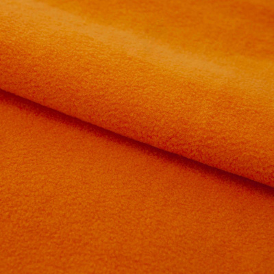Флис DTY 16-1358, 250 г/м2, шир. 150 см, цвет оранжевый - купить в Магадане. Цена 640.46 руб.