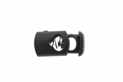 8021 Фиксатор пластиковый "Цилиндр", 20х10 мм, цвет чёрный - купить в Магадане. Цена: 1.31 руб.