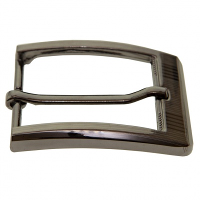 Пряжка металлическая для мужского ремня SC035#5 (шир.ремня 40 мм), цв.-тем.никель - купить в Магадане. Цена: 43.93 руб.