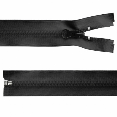 Молния водонепроницаемая PVC Т-7, 100 см, разъемная, цвет чёрный - купить в Магадане. Цена: 61.89 руб.