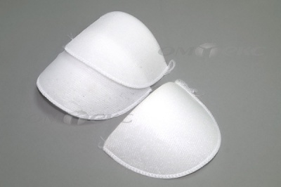 Плечевые накладки ОВ-10, обшитые, цвет белый - купить в Магадане. Цена: 16.83 руб.