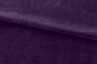 Бархат стрейч, 240 гр/м2, шир.160см, (2,4 м/кг), цвет 27/фиолет - купить в Магадане. Цена 886.02 руб.