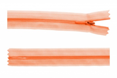 Молния потайная Т3 849, 50 см, капрон, цвет оранжевый - купить в Магадане. Цена: 8.96 руб.