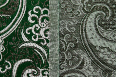 Ткань костюмная жаккард, 135 гр/м2, шир.150см, цвет зелёный№4 - купить в Магадане. Цена 441.94 руб.