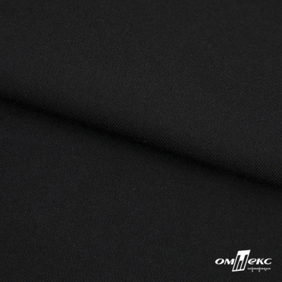 Ткань костюмная "Матте" 80% P, 16% R, 4% S, 170 г/м2, шир.150 см, цв-черный #1 - купить в Магадане. Цена 376.70 руб.