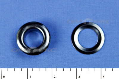 Люверсы металлические, блочка/кольцо, №5 (8 мм) упак.1000 шт- цв.никель - купить в Магадане. Цена: 392 руб.
