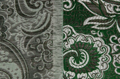 Ткань костюмная жаккард, 135 гр/м2, шир.150см, цвет зелёный№4 - купить в Магадане. Цена 441.94 руб.
