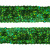 Тесьма с пайетками D4, шир. 20 мм/уп. 25+/-1 м, цвет зелёный - купить в Магадане. Цена: 778.19 руб.