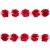 Тесьма плетеная "Рюш", упак. 9,14 м, цвет красный - купить в Магадане. Цена: 46.82 руб.