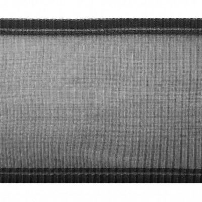 Лента капроновая "Гофре", шир. 110 мм/уп. 50 м, цвет чёрный - купить в Магадане. Цена: 24.99 руб.