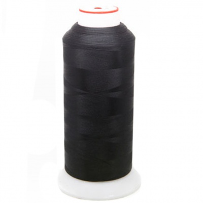 Нитки текстурированные некручёные, намот. 5 000 м, цвет чёрный - купить в Магадане. Цена: 70.43 руб.