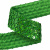 Тесьма с пайетками D4, шир. 35 мм/уп. 25+/-1 м, цвет зелёный - купить в Магадане. Цена: 1 308.30 руб.