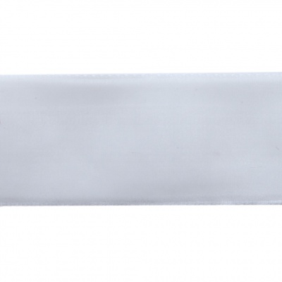 Лента бархатная нейлон, шир.25 мм, (упак. 45,7м), цв.01-белый - купить в Магадане. Цена: 981.09 руб.