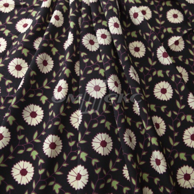 Плательная ткань "Фламенко" 10.1, 80 гр/м2, шир.150 см, принт растительный - купить в Магадане. Цена 243.96 руб.