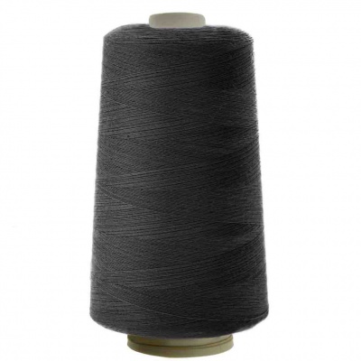 Швейные нитки (армированные) 28S/2, нам. 2 500 м, цвет чёрный - купить в Магадане. Цена: 139.91 руб.