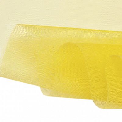 Фатин жесткий 16-68, 22 гр/м2, шир.180см, цвет жёлтый - купить в Магадане. Цена 90.20 руб.