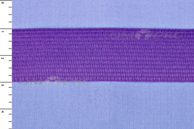 Окантовочная тесьма №0225, шир. 22 мм (в упак. 100 м), цвет фиолет - купить в Магадане. Цена: 271.60 руб.
