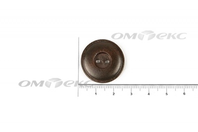 Пуговица деревянная круглая №54 (25мм) - купить в Магадане. Цена: 4.12 руб.