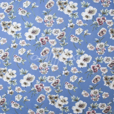 Плательная ткань "Фламенко" 12.1, 80 гр/м2, шир.150 см, принт растительный - купить в Магадане. Цена 243.96 руб.