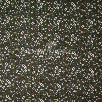 Плательная ткань "Фламенко" 11.2, 80 гр/м2, шир.150 см, принт растительный - купить в Магадане. Цена 259.21 руб.