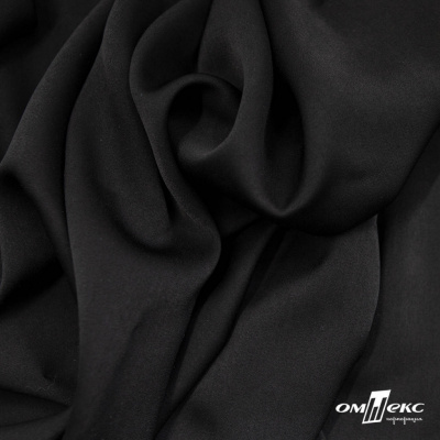 Ткань плательная Габриэль 100% полиэстер,140 (+/-10) гр/м2, шир. 150 см, цв. черный BLACK - купить в Магадане. Цена 248.37 руб.