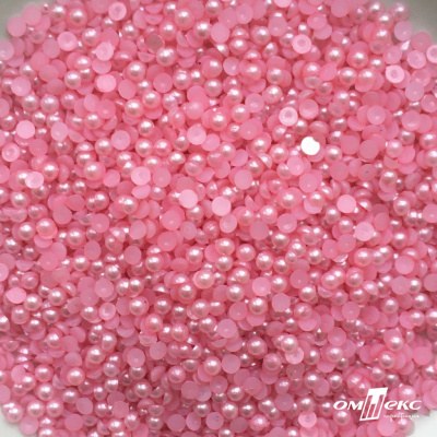 0404-5146G-Полубусины пластиковые круглые "ОмТекс", 4 мм, (уп.50гр=2500+/-10шт), цв.101-св.розовый - купить в Магадане. Цена: 63.50 руб.