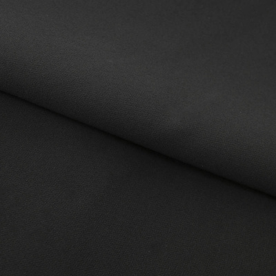 Костюмная ткань "Элис", 200 гр/м2, шир.150см, цвет чёрный - купить в Магадане. Цена 306.20 руб.