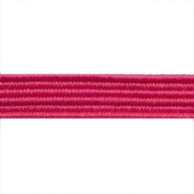 Резиновые нити с текстильным покрытием, шир. 6 мм ( упак.30 м/уп), цв.- 84-фуксия - купить в Магадане. Цена: 155.22 руб.