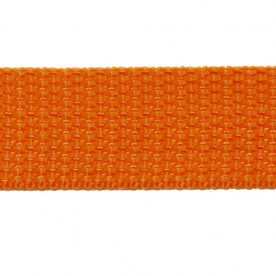 Стропа текстильная, шир. 25 мм (в нам. 50+/-1 ярд), цвет оранжевый - купить в Магадане. Цена: 409.94 руб.