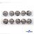 119-02 Кнопки пришивные декоративные металл 25 мм, цв.-никель - купить в Магадане. Цена: 30.23 руб.