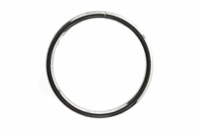 Кольцо металлическое №40 мм, цв.-никель - купить в Магадане. Цена: 4.45 руб.