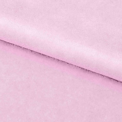 Велюр JS LIGHT 1, 220 гр/м2, шир.150 см, (3,3 м/кг), цвет бл.розовый - купить в Магадане. Цена 1 055.34 руб.