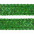 Тесьма с пайетками D4, шир. 35 мм/уп. 25+/-1 м, цвет зелёный - купить в Магадане. Цена: 1 308.30 руб.
