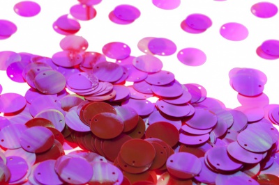 Пайетки "ОмТекс" россыпью,CREAM,круг 20 мм/упак.50+/-2 гр, цв. 15-розовый - купить в Магадане. Цена: 80.12 руб.
